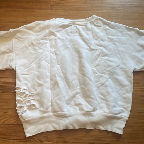 NSF distressed short sleeve crew neck - Picture 2 of 3